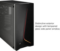 Carbide SPEC-06 RGB Tempered Glass Gaming Case, Black