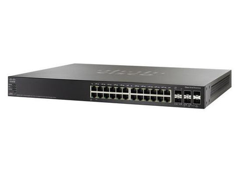 Cisco 24-Port Gig POE with 4-Port 10-Gig Stackable Managed Switch