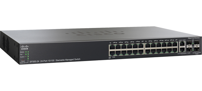 Cisco 24-port 10/100 POE Stackable Managed Switch w/Gig Uplinks