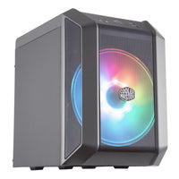H100 Compact mITX Mesh Case with 200mm ARGB Fan and Built-In Handle