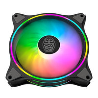 Masterfan MF140 HALO Dual Loop ARGB 140mm PWM Fan - Black Frame