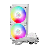Masterliquid ML240L V2 ARGB Liquid CPU Cooler with Dual SickleFlow 120 ARGB Fans - WHITE
