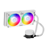 Masterliquid ML240L V2 ARGB Liquid CPU Cooler with Dual SickleFlow 120 ARGB Fans - WHITE