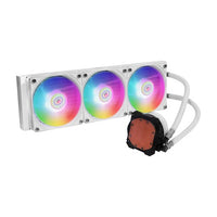Masterliquid ML360L V2 ARGB Liquid CPU Cooler with Triple SickleFlow 120 ARGB Fans - WHITE