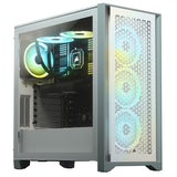 4000D AIRFLOW Tempered Glass Mid-Tower ATX Case with 2*120mm Fans - White
