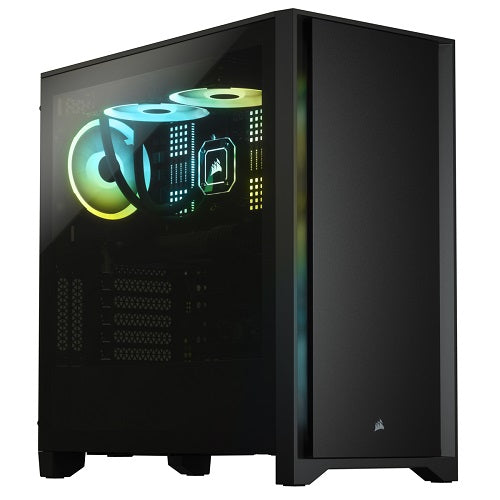 4000D Tempered Glass Mid-Tower ATX Case with 2*120mm Fans