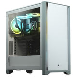 4000D Tempered Glass Mid-Tower ATX Case with 2*120mm Fans