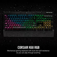 K68 RGB Mechanical Gaming Keyboard - Cherry MX Red (IP32 Water & Dust Resistance)