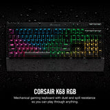 K68 RGB Mechanical Gaming Keyboard - Cherry MX Red (IP32 Water & Dust Resistance)