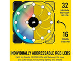 LL140 RGB 140mm Dual Light Loop RGB LED PWM Fan — 2 Fan Pack with Lighting Node PRO