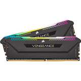 VENGEANCE RGB PRO SL 16GB (2x8GB) DDR4 DRAM 3200MHz C16 Memory Kit for Intel and Ryzen CPU – Black