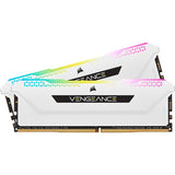 VENGEANCE RGB PRO SL 16GB (2x8GB) DDR4 DRAM 3200MHz C16 Memory Kit for Intel and Ryzen CPU – White