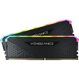 Corsair VENGEANCE RGB RS DDR4 DRAM 3600MHz C18 Memory Kit - Black | 64GB (2 x 32GB)