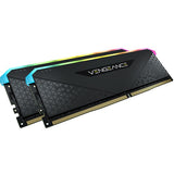 Corsair VENGEANCE RGB RS DDR4 DRAM 3600MHz C18 Memory Kit - Black | 64GB (2 x 32GB)