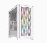 Corsair iCUE 4000D RGB AIRFLOW Mid-Tower ATX Case w/3*AF120 RGB ELITE Fans, iCUE Lighting Node PRO Controller