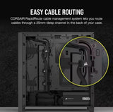 Corsair iCUE 4000D RGB AIRFLOW Mid-Tower ATX Case w/3*AF120 RGB ELITE Fans, iCUE Lighting Node PRO Controller