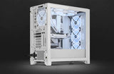 Corsair iCUE 4000D RGB AIRFLOW QL Edition Mid-Tower ATX Case - True White