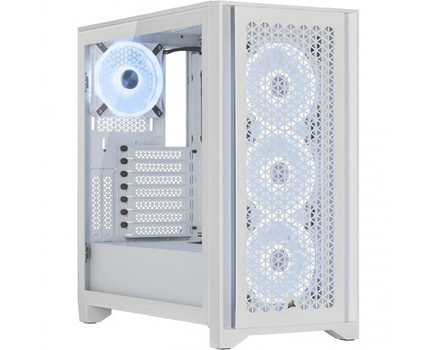 Corsair iCUE 4000D RGB AIRFLOW QL Edition Mid-Tower ATX Case - True White