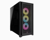 Corsair iCUE 5000D RGB AIRFLOW Mid-Tower ATX Case w/3*AF120 RGB ELITE Fans, iCUE Lighting Node PRO Controller