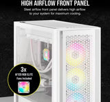 Corsair iCUE 5000D RGB AIRFLOW Mid-Tower ATX Case w/3*AF120 RGB ELITE Fans, iCUE Lighting Node PRO Controller