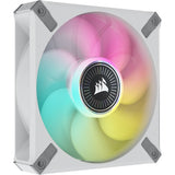 Corsair iCUE ML120 RGB ELITE Premium 120mm PWM Magnetic Levitation 3 Fans Kit w/iCUE Lighting Node CORE - White