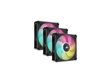 Corsair iCUE ML120 RGB ELITE Premium 120mm PWM Magnetic Levitation Fan - 3 Fan Kit w/iCUE Lighting Node CORE
