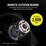 Corsair iCUE ML120 RGB ELITE Premium 120mm PWM Magnetic Levitation Fan - Single Pack