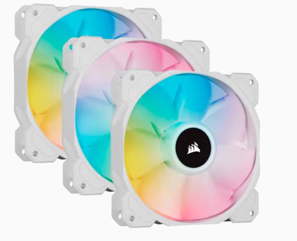 Corsair iCUE SP120 RGB ELITE Performance 120mm PWM Fan - 3 Pack w/Lighting Node CORE