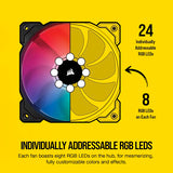 iCUE SP120 RGB PRO Performance 120mm Triple Fan Kit w/ Lighting Node CORE