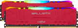 Crucial BL2K8G36C16U4RL Ballistix RGB 3600MHz DDR4 DRAM Desktop Memory Kit 16GB (8GBx2) CL16 (RED)