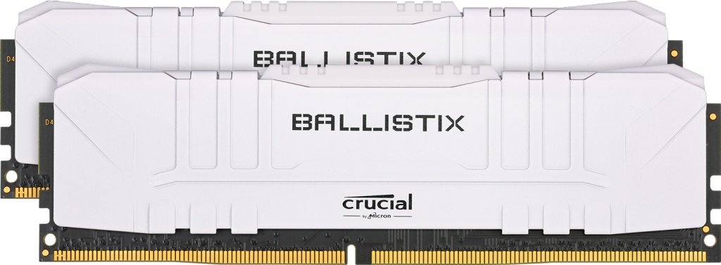 Ballistix 16GB Kit (2 x 8GB) DDR4-3600 Desktop Gaming Memory (White)