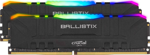 Ballistix RGB 16GB Kit (2 x 8GB) DDR4-3200 Desktop Gaming Memory (Black)