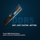 Crucial CT32G48C40U5 DDR5-4800 UDIMM CL40 PC RAM Memory - 32GB