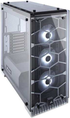 Crystal Series 570X RGB ATX Mid-Tower Tempered Glass Case - White