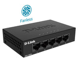 D-Link DGS-105GL 5-Port Gigabit Metal Unmanaged Desktop Switch