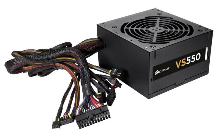 Corsair VS Series™ VS550 — 550 Watt Power Supply ( 3 Year Warranty )