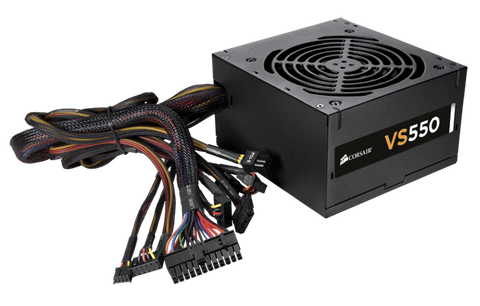 Corsair VS Series™ VS550 — 550 Watt Power Supply ( 3 Year Warranty )