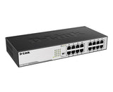 Gigabit Unmanaged Desktop/Rackmount Metal Switch | 16-Port | DGS-1016D