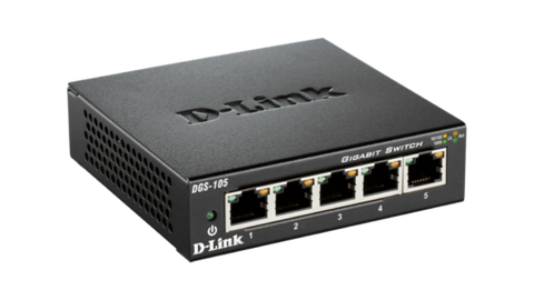 Gigabit Unmanaged Desktop Metal Switch | 5-Port | DGS-105