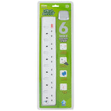 Daiyo DE386 6-Way Socket Strip with Surge