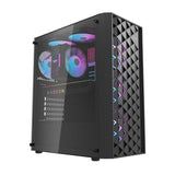 DarkFlash DK351 TG ATX Case w/4 ARGB Fans