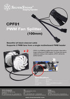 SILVERSTONE 1 TO 2 PWM FAN SPLITTE CABLE