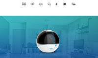 C6T 1080p Pan and Tilt Wireless IP Camera with Built-in Alarm Hub