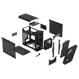 Fractal Design Torrent Nano mITX Case (Non RGB Fan) - Black TG Dark Tint