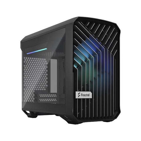 Fractal Design Torrent Nano mITX Case w/Prisma RGB Fan - Black TG Light Tint