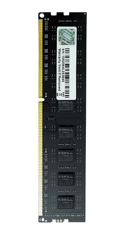 G.Skill Value DDR3-1600MHz 1.50V DDR3 Desktop PC Ram - 8GB (1x8GB)
