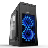 Clear Side Panel ATX Case with 2*12cm LED Fan