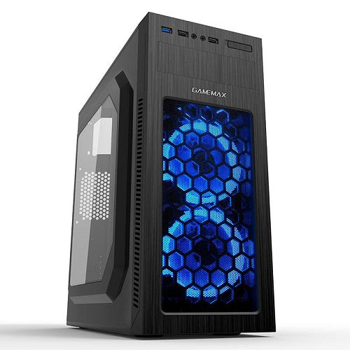 Clear Side Panel ATX Case with 2*12cm LED Fan