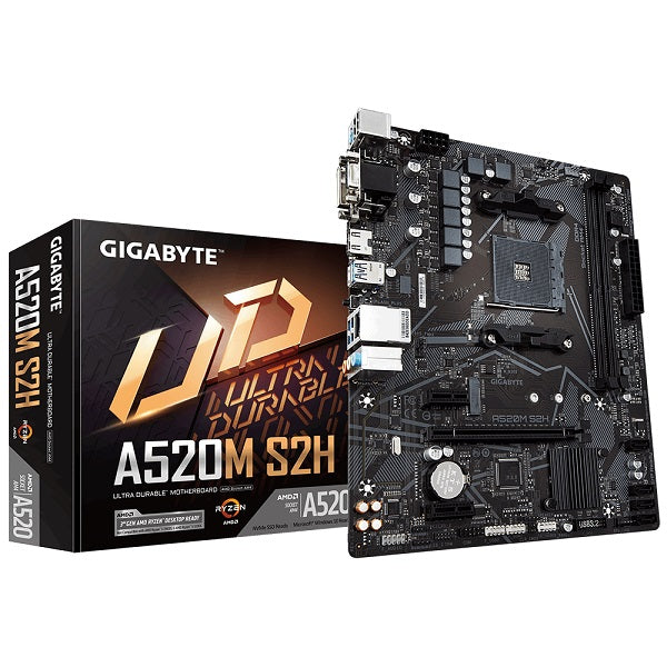A520M S2H 3rd Gen AMD Socket AM4 mATX Motherboard