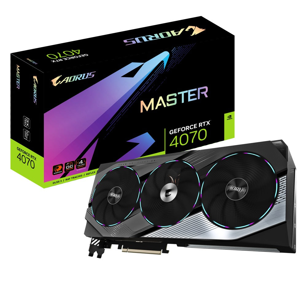 Gigabyte AORUS GeForce RTX 4070 MASTER 12GB GDDR6X Graphics Card